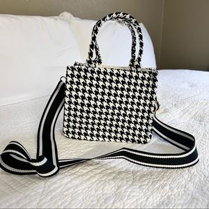 Houndstooth Crossbody Bag